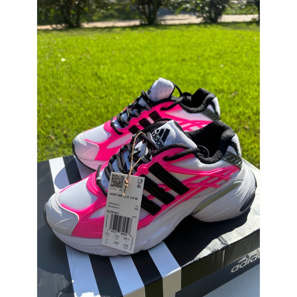 Adidas Adistar XLG 2.0 W Lucid Pink White Black Sneakers KZ9161 Womens 7 shoes